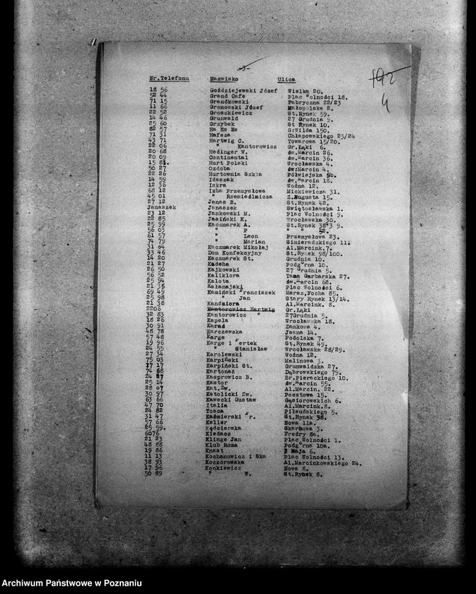 Obraz 8 z jednostki "Wykazy członków Stronnictwa Narodowego Poznań miasto"