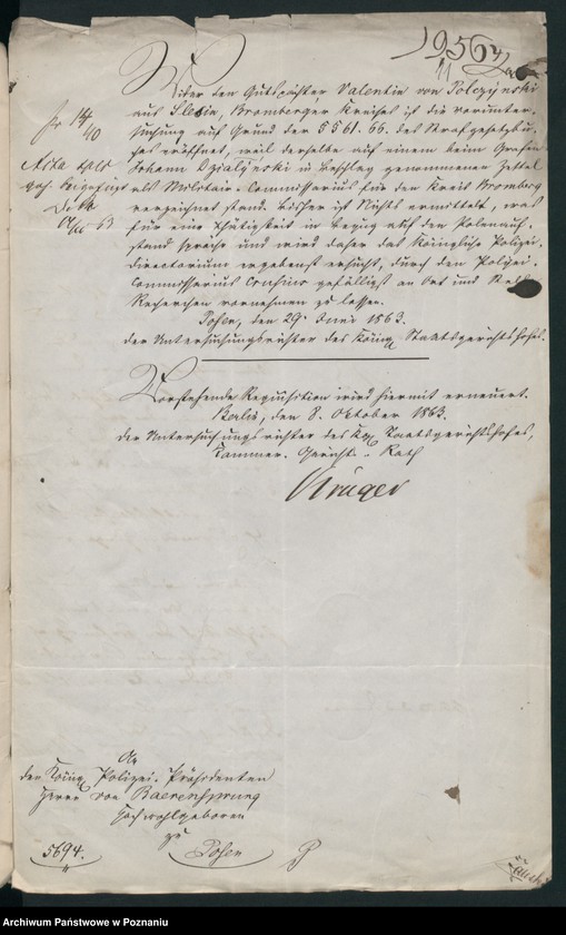 Obraz 15 z jednostki "A. betr. Valentin von Połczyński aus Ślesin auch Marzell Połczyński"