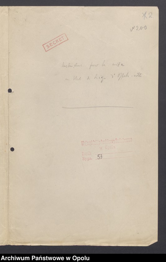 Obraz 4 z jednostki "Instruction pour mise en Etat a Siege d