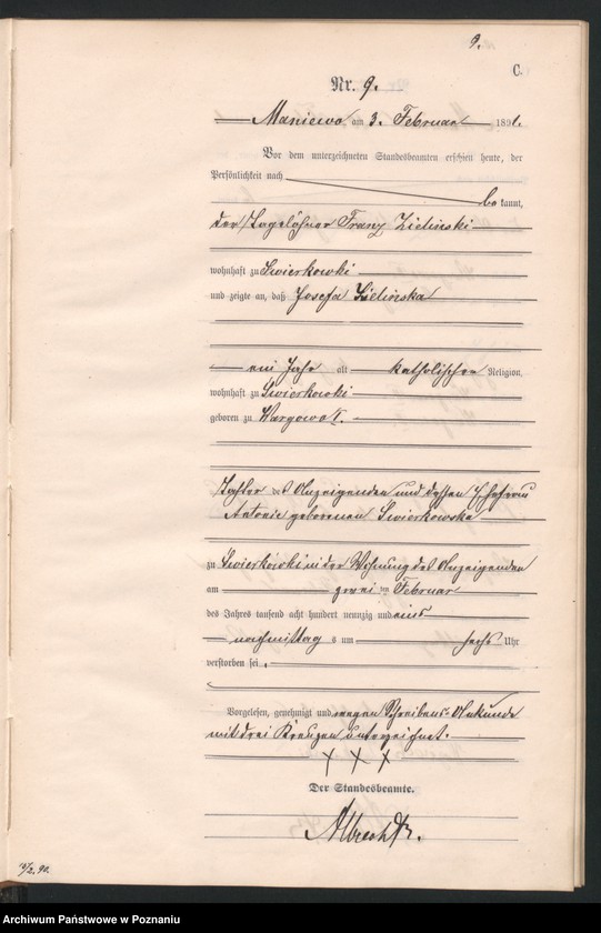 Obraz 12 z jednostki "Księga zgonów"