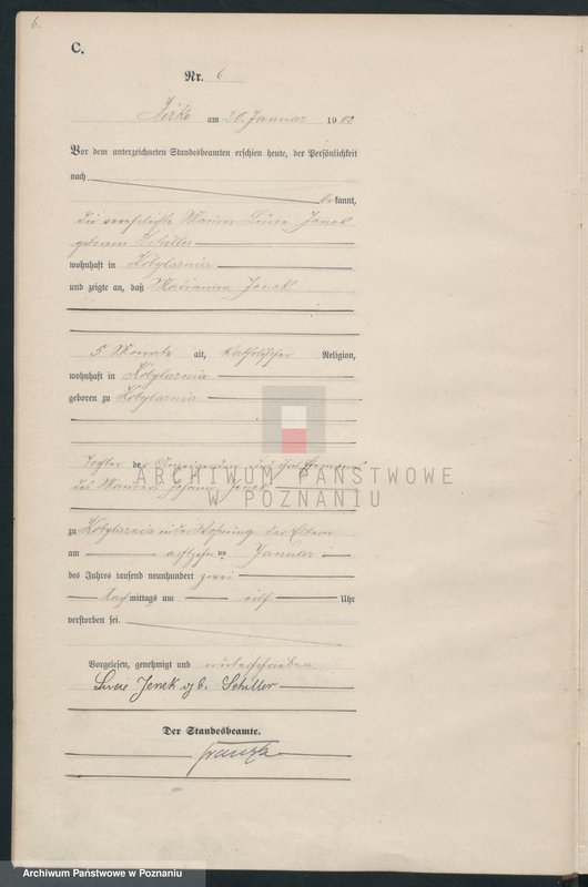 Obraz 9 z jednostki "Sterbe-Haupt-Register"