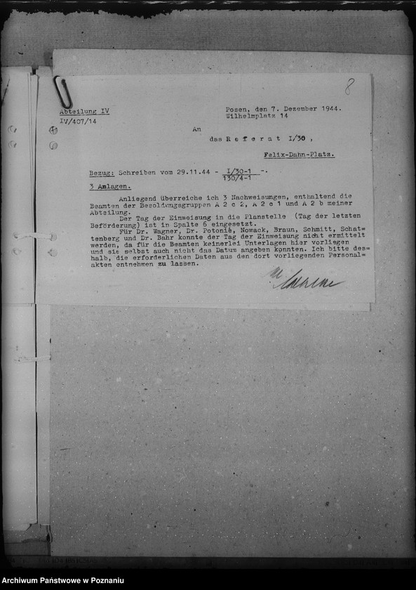 Obraz 12 z jednostki "Dienstaltersliste der Beamten des höheren Dienstes"