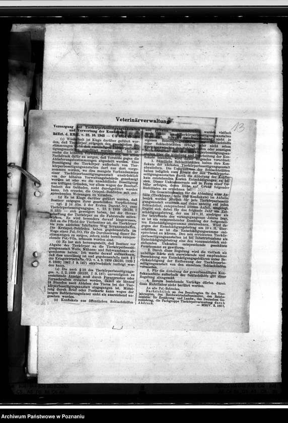 Obraz 17 z jednostki "Tierkörperbeseitigungsanstalten. Fleischmehlfabriken. Silberfuchsfarme"