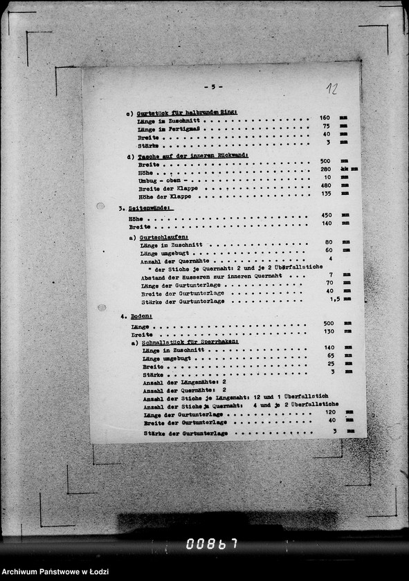 Obraz 14 z jednostki "306 Rucksack A-G. [Korespondencja, zamówienia i kalkulacje]"
