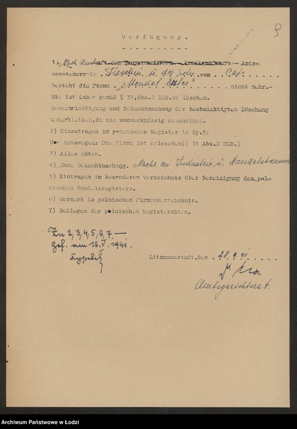 Obraz 11 z jednostki "Mendel Erster- handel zbożem"