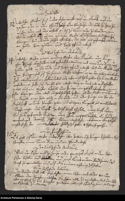 image.from.collection.number "Artykuły, wilkierze i przywileje cechów miasta Babimost111"