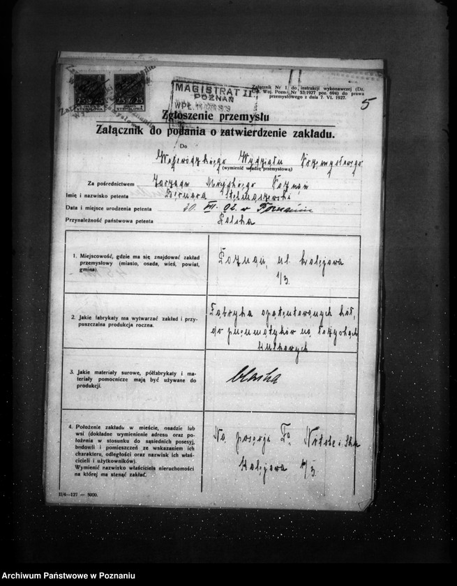 Obraz 9 z jednostki "Zatwierdzenie projektu urządzenia warsztatów - łożysk, firmy "Stabil" w Poznaniu"