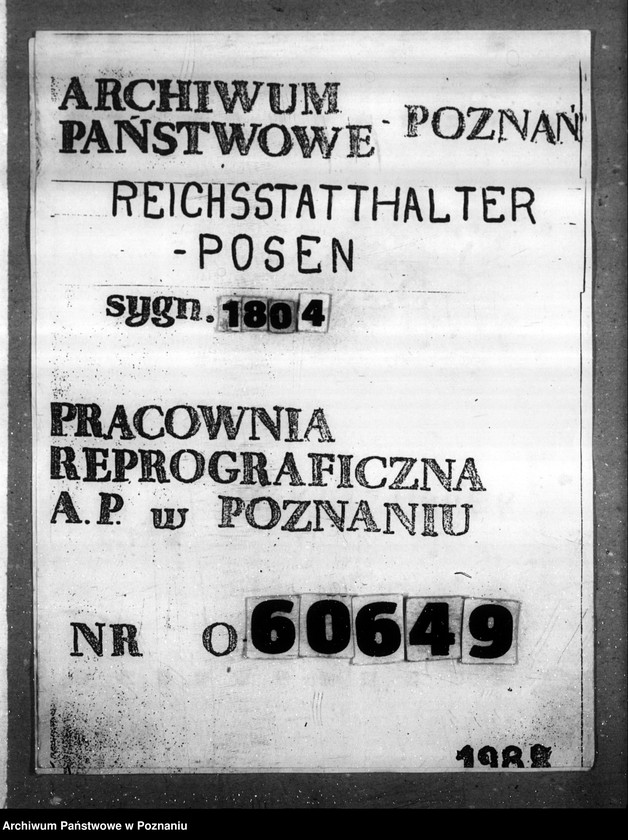 Obraz 1 z jednostki "Rundschreiben der Sparkassen und Giroverbandes Wartheland"