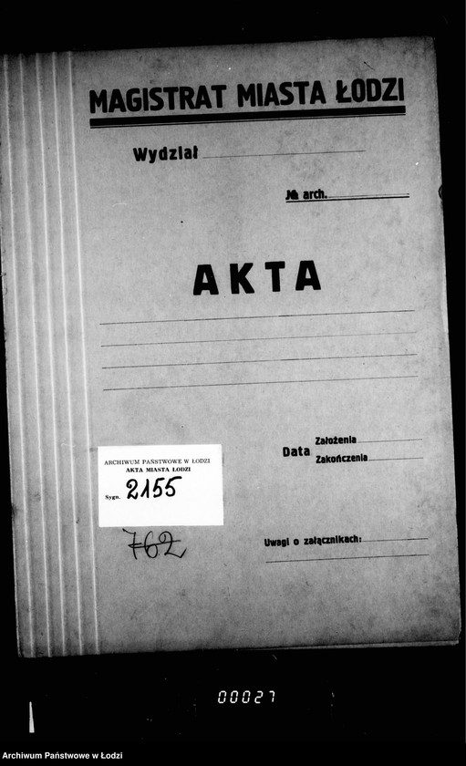 Obraz 4 z jednostki "O pomeščeniu dlja kamery Mirovago Sudu 4-go učastka goroda Lodzi"