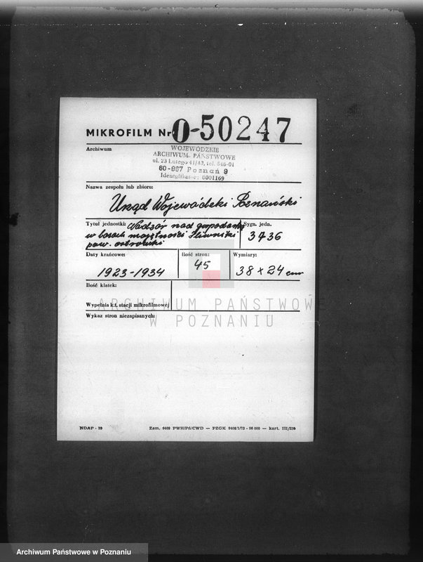 Obraz 2 z jednostki "Nadzór nad gospodarką w lasach majętności Śliwniki powiat ostrowski"