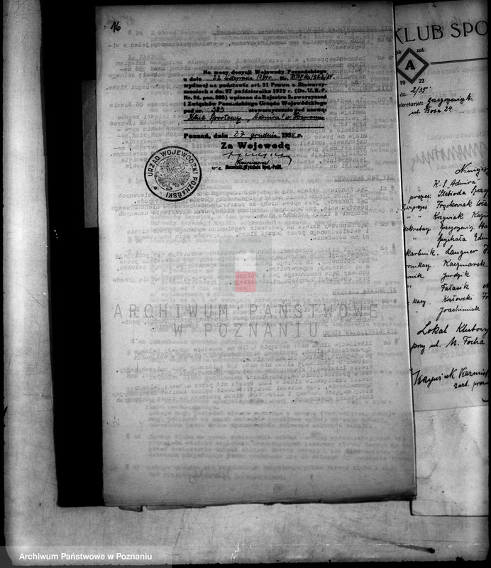 Obraz 20 z jednostki "/Klub Sportowy,,Admira" w Poznaniu/"