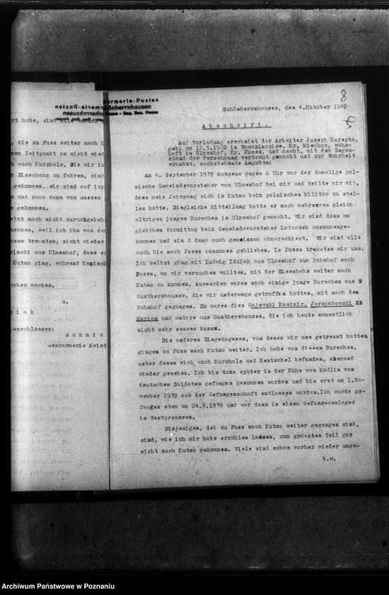 Obraz 12 z jednostki "Gustaw Kurzhals - Ulmenhof, Kreis Posen (Poznań)"