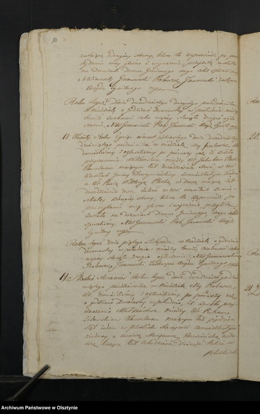 image.from.unit.number "Akta Zapowiedzi Gmina Janow powiat przasnyski z roku 1815-o/16"