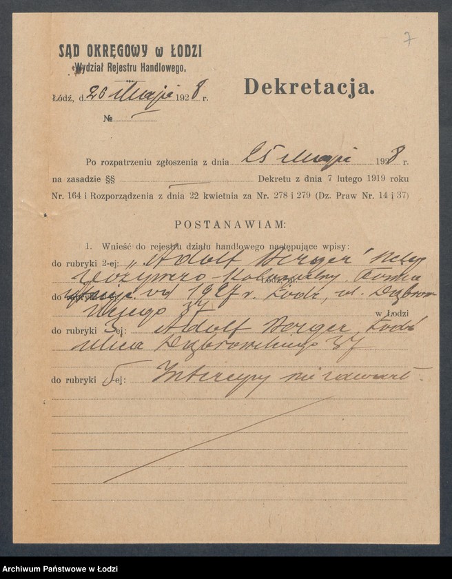 image.from.unit.number "Adolf Berger – sklep kolonialno-spożywczy"