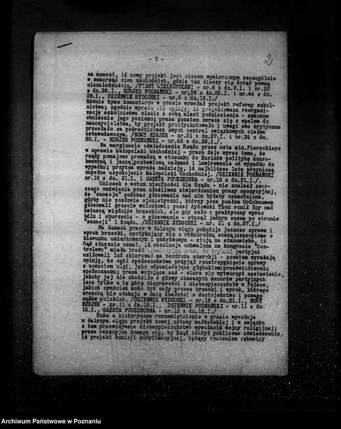Obraz 6 z jednostki "Sprawozdanie prasowe za miesiące styczeń-kwiecień czerwiec- grudzień 1932 r."