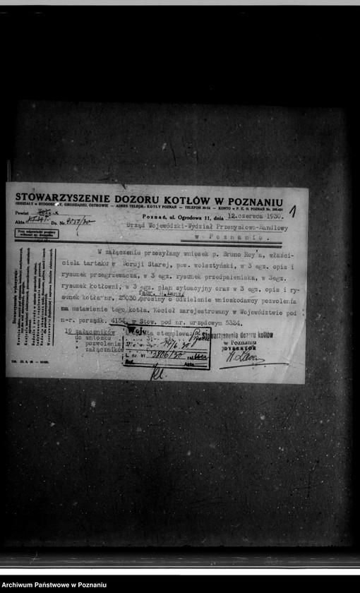 Obraz 5 z jednostki "Tartak B. Raja w Boruji Starej powiat wolsztyński nr woj. kotła 4154"