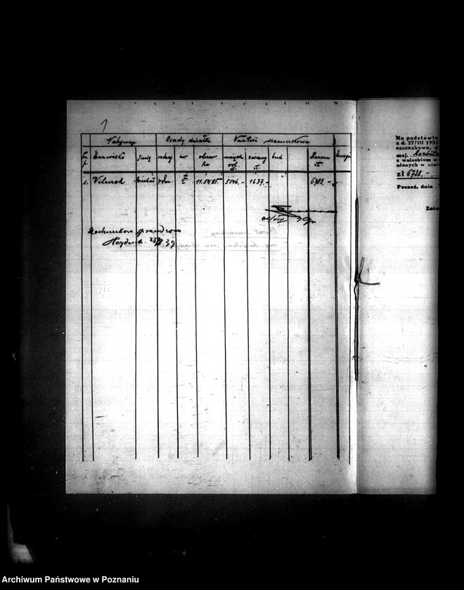 Obraz 6 z jednostki "Operat szacunkowy majątku Prusim-Rozbitek powiatu międzychodzkiego"