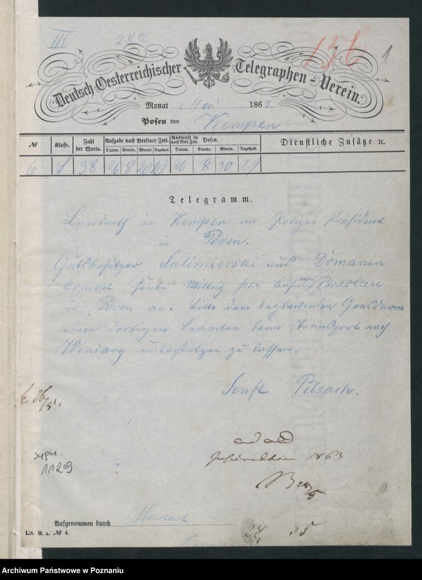 Obraz 5 z jednostki "A. betr. den Gutsbesitzer Joseph von Sulimierski"