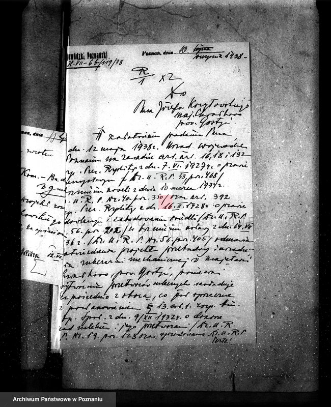 Obraz 18 z jednostki "/Zatwierdzenie projektu przebudowy i urządzenia mleczarni mechanicznej w majątku Chwałkowo własność J. Korytowski/"