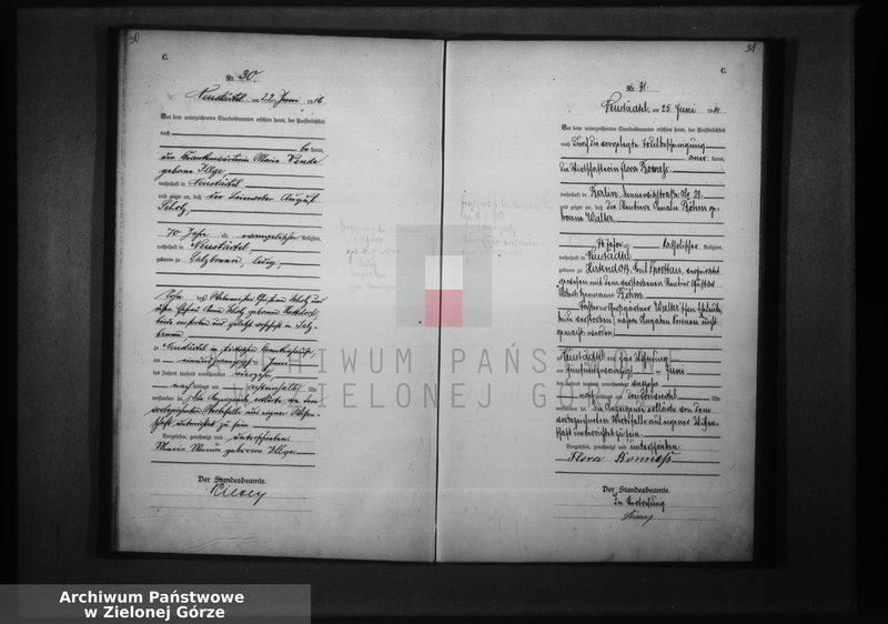 Obraz 20 z jednostki "Sterbe-Haupt-Register 1914 vol. I"