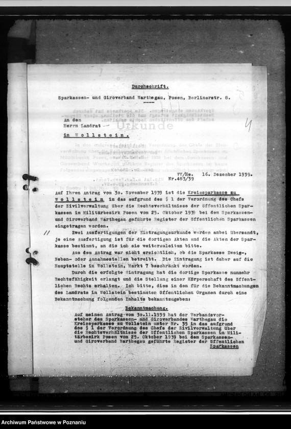 Obraz 8 z jednostki "Sparkassen und Giroverband Wartheland"