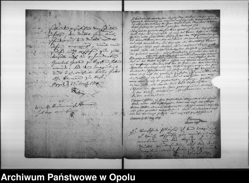 Obraz 6 z jednostki "Acta specialia die Beschwerde des Riemermittels zu Neisse entgegen den hiesigen Riemermeister Joseph Heumann wegen verweigerter Bezahlung der Mittels-Beiträge betreffend Vol: I de anno 1819"