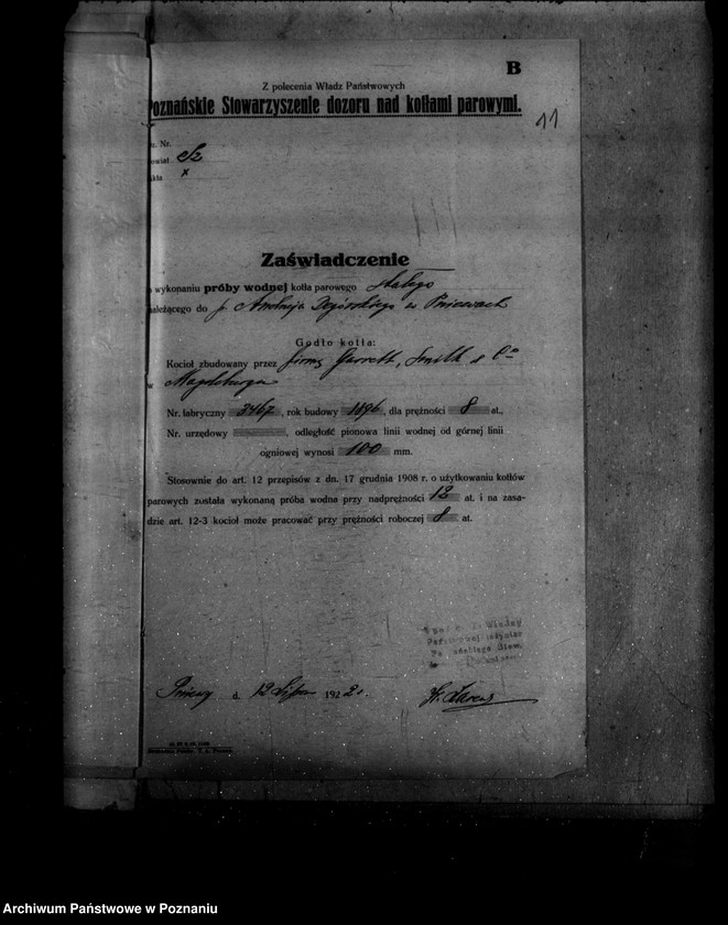 Obraz 17 z jednostki "Tartak J. Degórskiego w Pniewach powiat szamotulski nr woj. kotła 32"