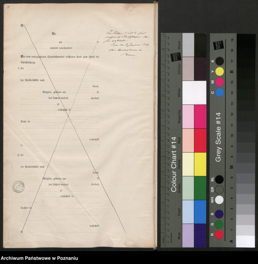 Obraz 3 z jednostki "Księga miejscowa małżeństw tom I [Rejestr główny małżeństw]"
