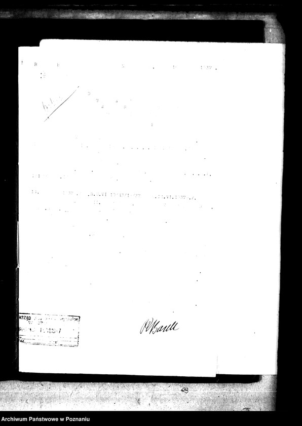 Obraz 5 z jednostki "Wyłączenie z art. 5 ustawy o wykonaniu reformy rolnej z majątku Niemierzewo powiatu międzychodzkiego"