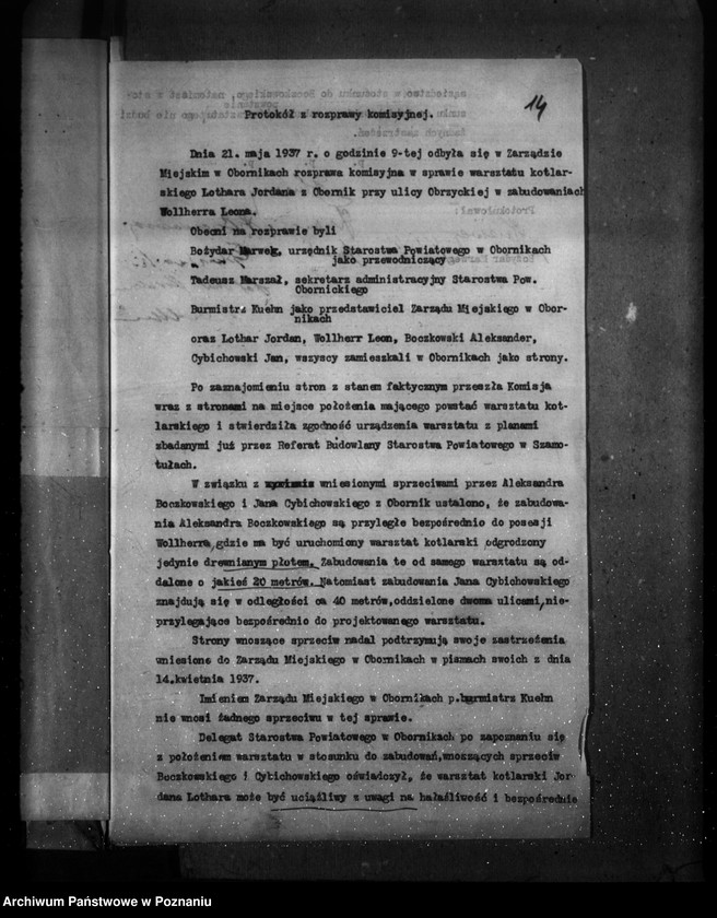 Obraz 18 z jednostki "/Warsztat kotlarski Lothar Jordan w Obornikach zatwierdzenie urządzenia/"