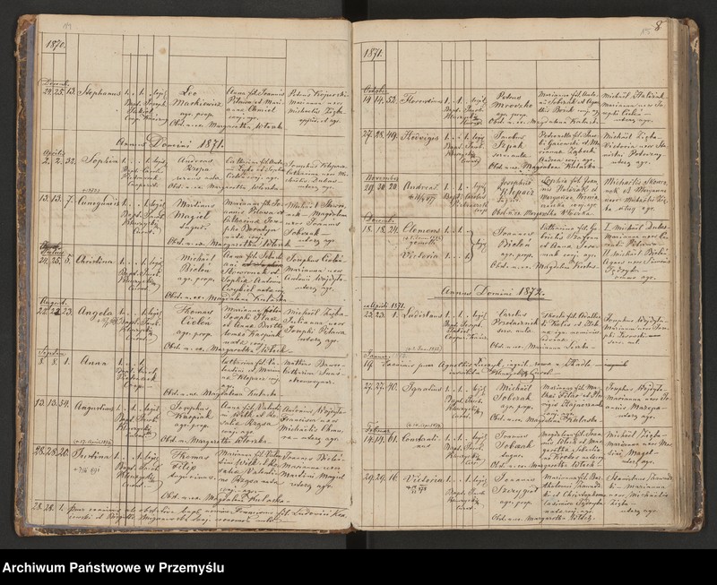 image.from.unit.number "Księga urodzeń, małżeństw i zgonów dla miejscowości Łopuszka Mała"