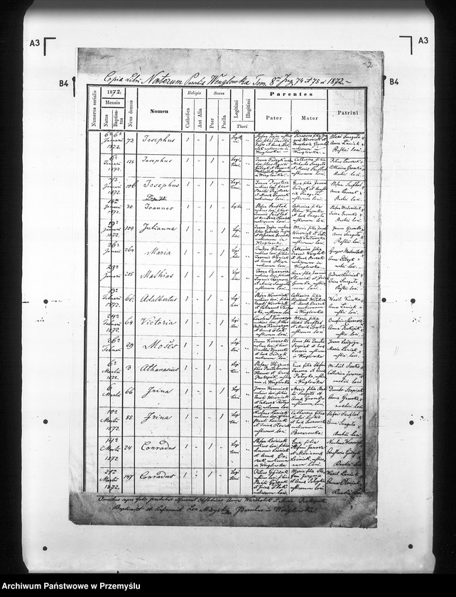 image.from.unit.number "[Kopie ksiąg metrykalnych parafii Węglówka (dekanat Krosno)]"