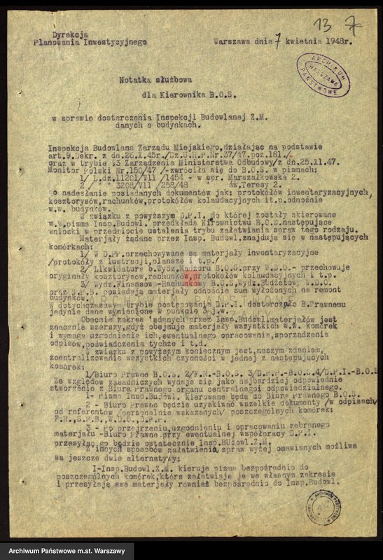 image.from.unit.number "[ Postulaty, projekty różnych wydziałów w zakresie organizacji, programów pracy i spraw organizacyjnych ]"