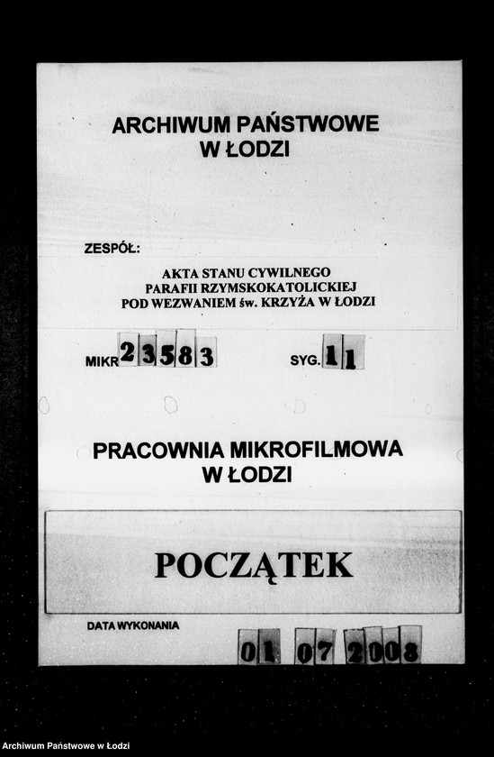 Obraz 1 z jednostki "Akta urodzeń"