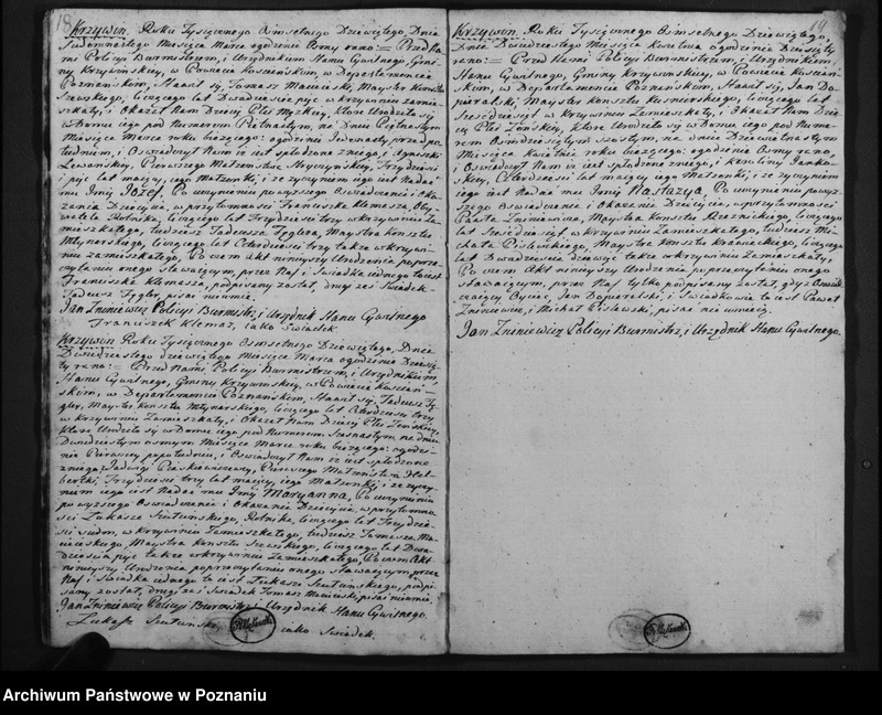 image.from.team "Akta stanu cywilnego Parafii Rzymskokatolickiej Krzywiń (pow. kościański)"