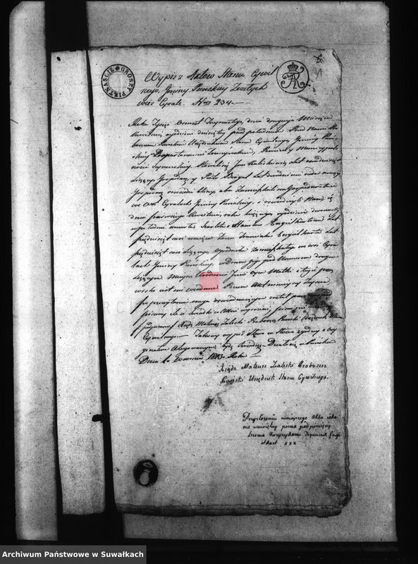 image.from.unit.number "Annexa Gminy Puńskiey z Roku 1814"