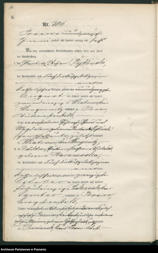 Obraz 16 z jednostki "Księga małżeństw t. II"