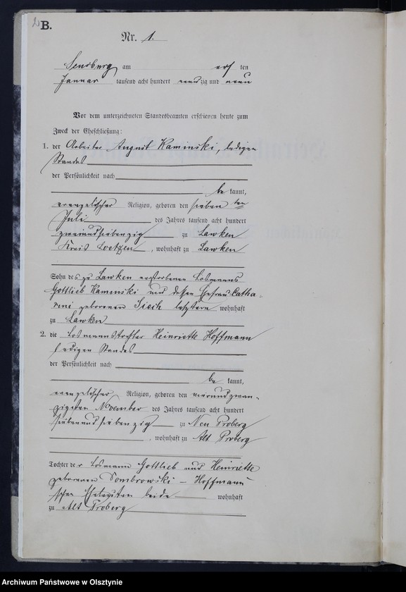 image.from.unit.number "Heiraths-Haupt-Register Nr 1 - 66"