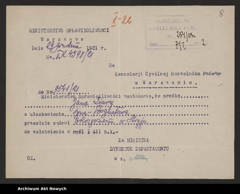 image.from.unit.number "Ułaskawienia z Małopolski - nieuwzględnione, dotyczące: zabójstw, kradzieży m. in w czasie inwazji rosyjskiej w 1914 r., dezercji, lichwy wojennej oraz handlu walutą, a także wykroczeń i rabunku na jesieni 1918 r. podczas rozruchów antyżydowskich (pow. Rzeszów)"