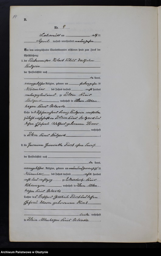 image.from.unit.number "Heirats-Neben-Register Nr 1 - 11 T. I"