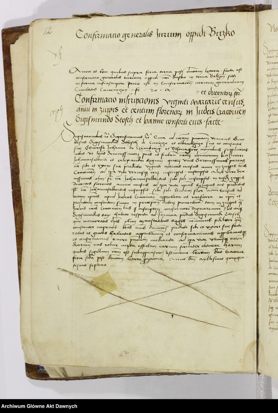image.from.unit.number ""Regestrum cancellarie seu liber actorum per manus rev-di d-ni Johannis de Lasko - - cancellarii datorum - - "."