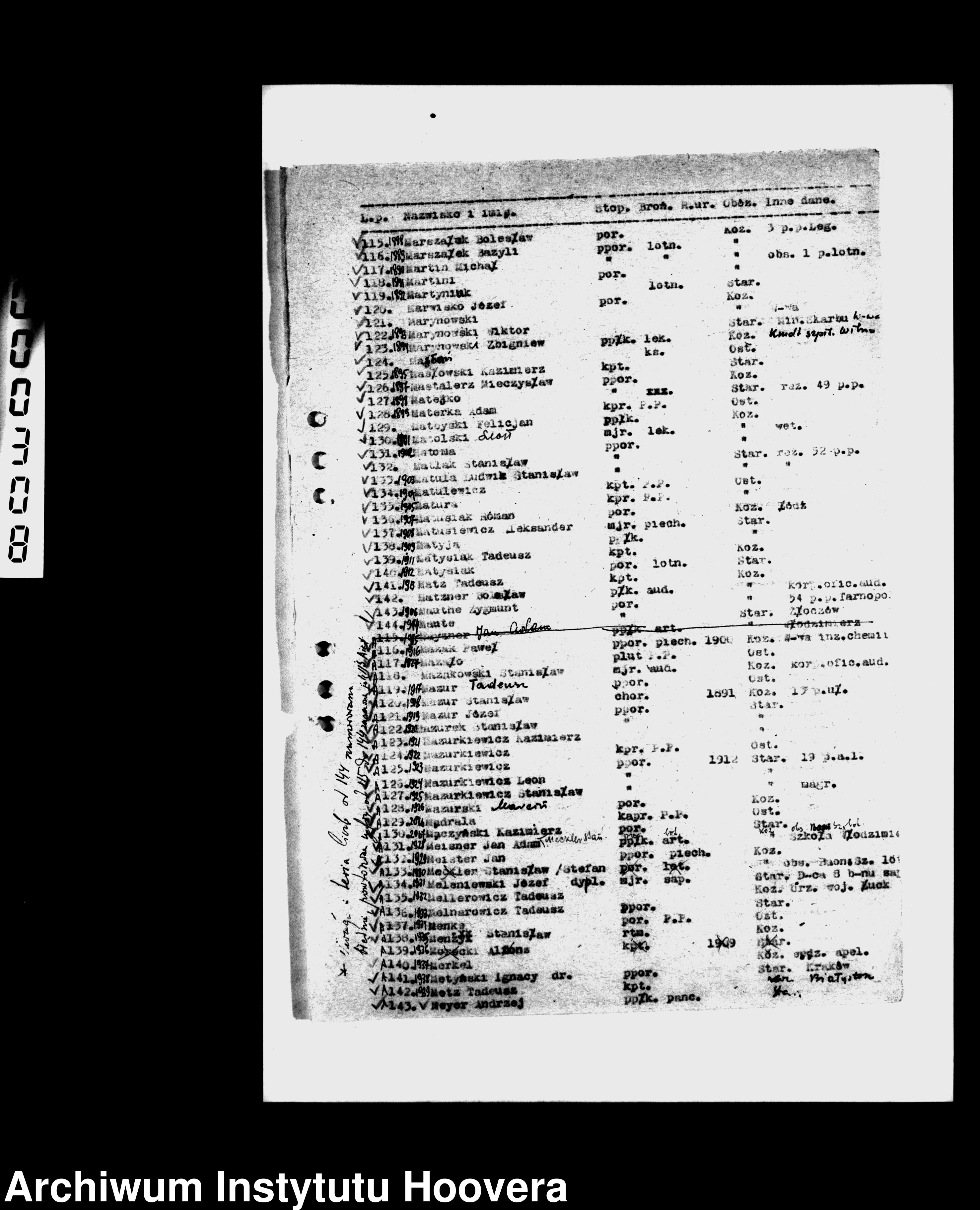 Skan z jednostki: Office file of the Consular Legal Department 1941-1944