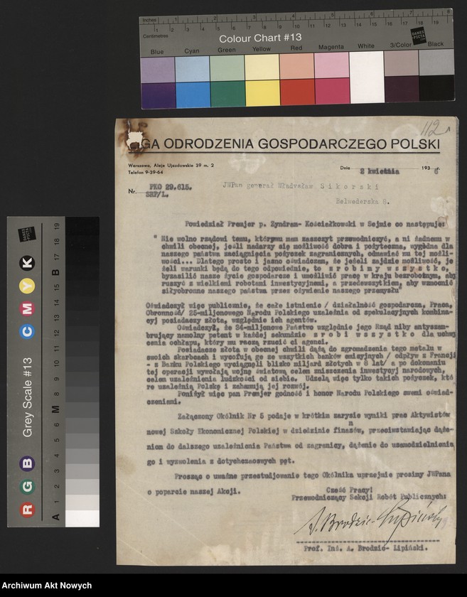 image.from.unit.number "Liga Odrodzenia Gospodarczego Polski. Projekt wydania "bonów pracy"."