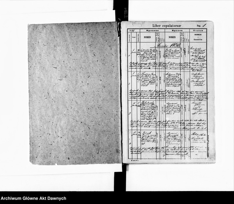 image.from.unit.number "Parafia: Lwów, parafia św. Marii Magdaleny. Dekanat: Lwów. Księga metrykalna urodzeń, ślubów i zgonów dla całej parafii."