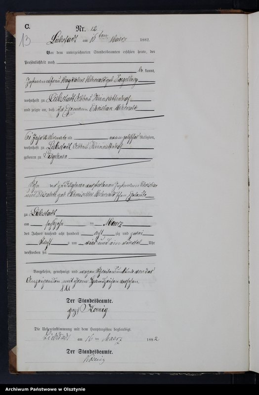 image.from.unit.number "Sterbe-Neben-Register Nr 1 - 71"