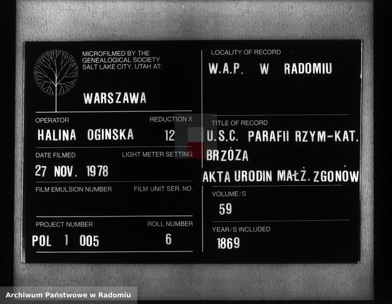image.from.unit.number "Dublikat aktov o roždenii, brakosočetanii, smerti prihoda Bžuzy v 1869 g."