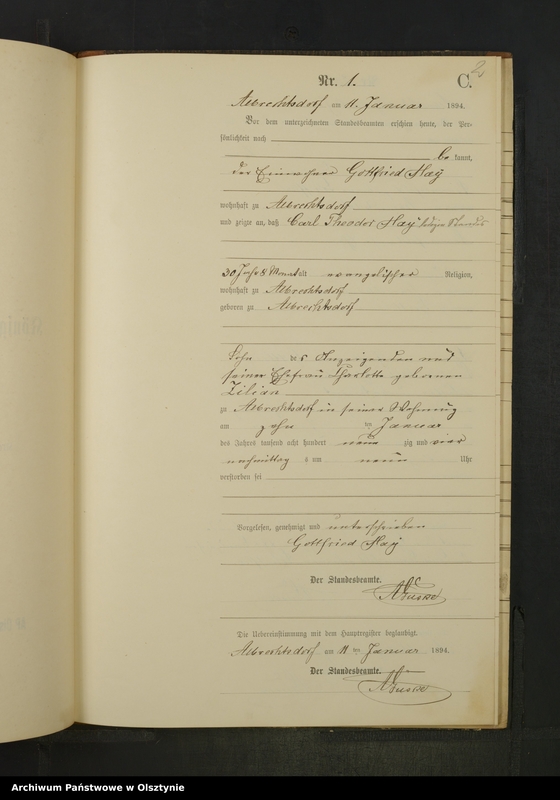 image.from.unit.number "Sterbe-Neben-Register Nr 1 - 49"