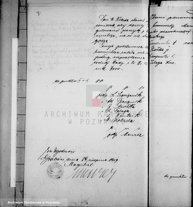 Obraz 11 z jednostki "Członkowie magistratu miasta Grabowa"