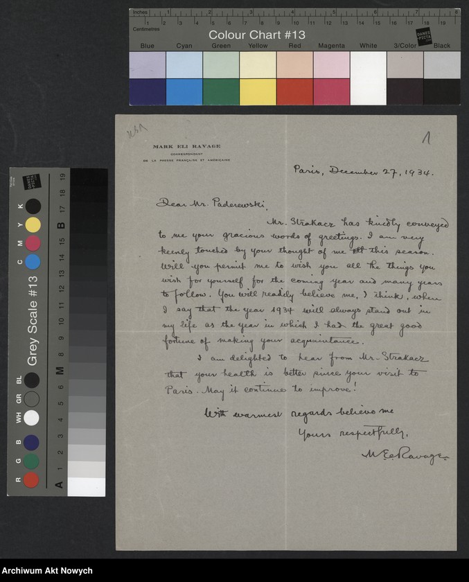 image.from.unit.number "Ravage M. E.; Załączniki: wycinek z "N.Y. Times" z dn. 7 XI 1935 r.; L.2"