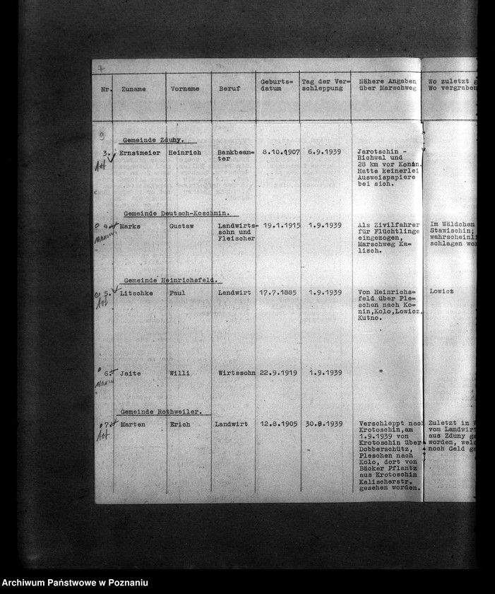 Obraz 14 z jednostki "Amtliche Meldungen Kreis Krotoschin (Krotoszyn)"